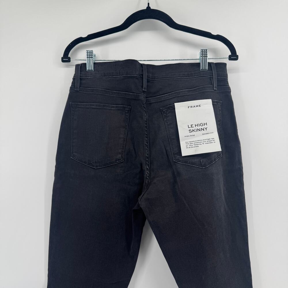 FRAME Denim Le High Ankle Skinny Snap Fly Jeans Sz 31 Bestwick $249 NWT - Picture 5 of 11
